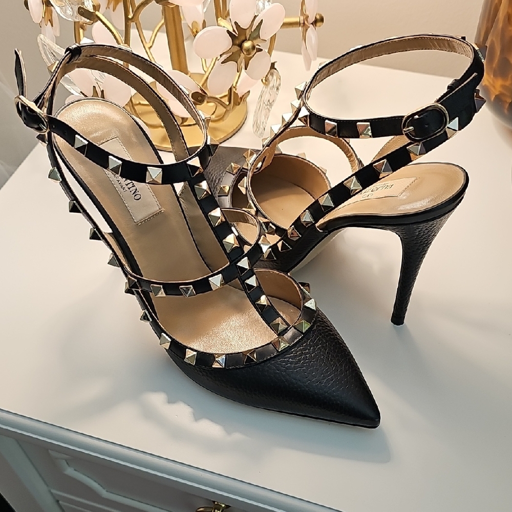 Valentino Black Studded Women's Heels